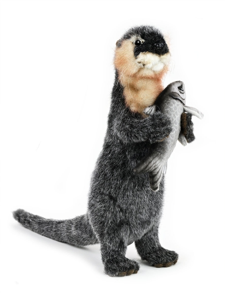 Fischotter aufwartend 24 cm